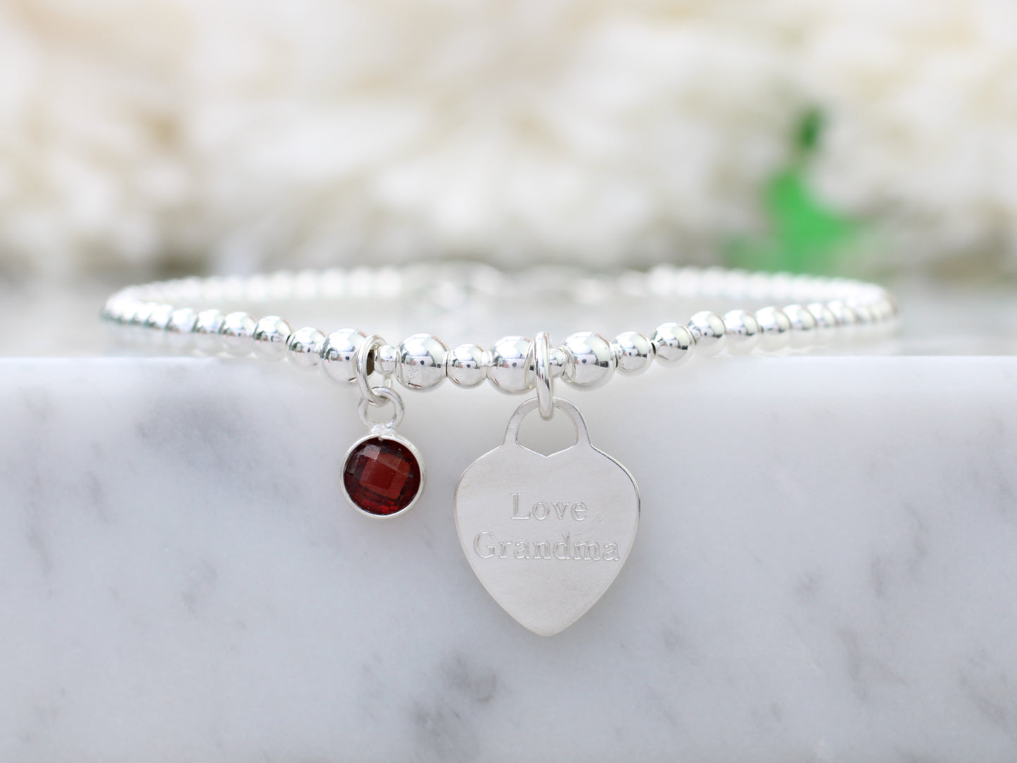 Birthstone bracelet for Granddaughter.