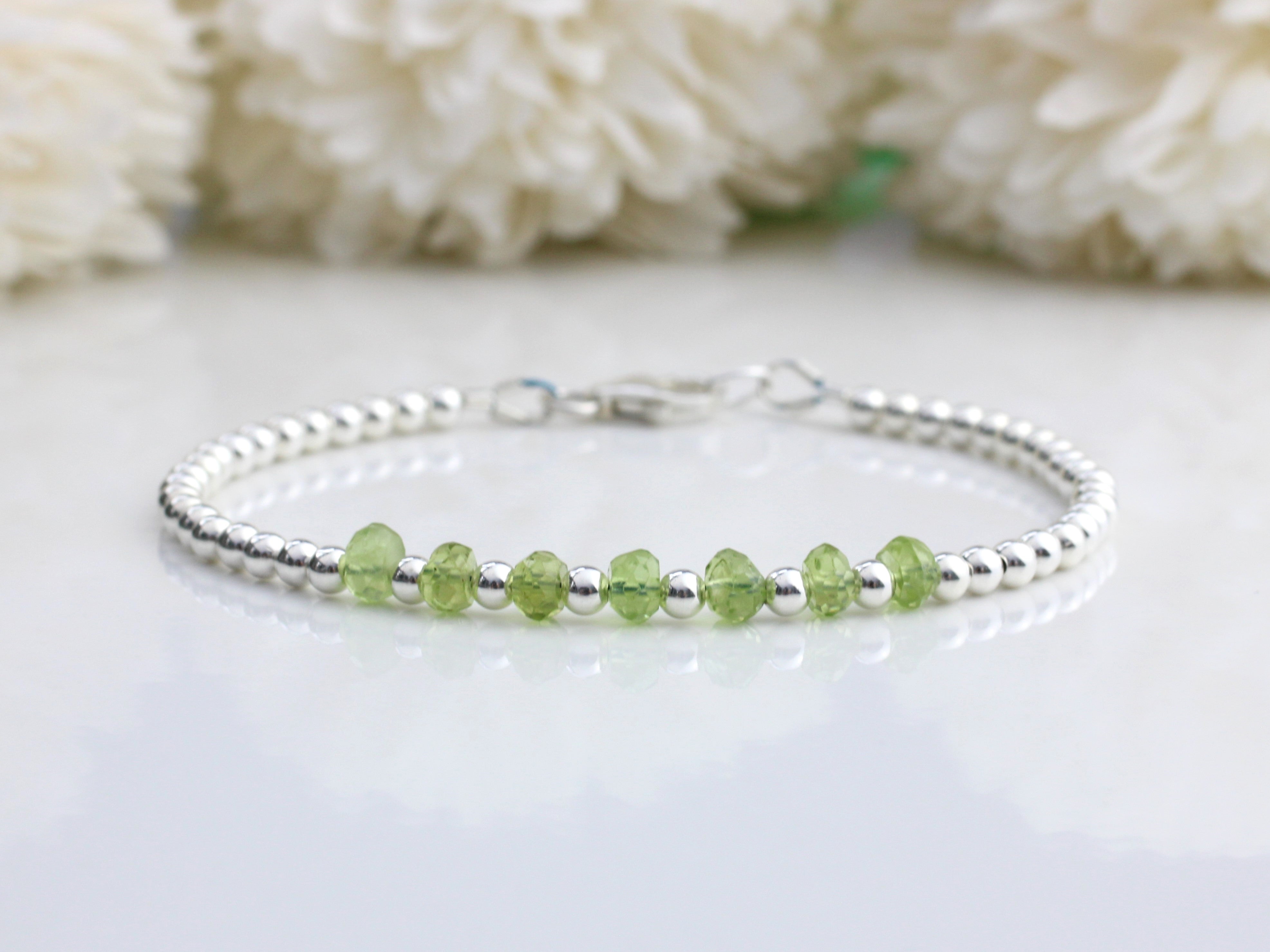 Bracelet peridot hot sale