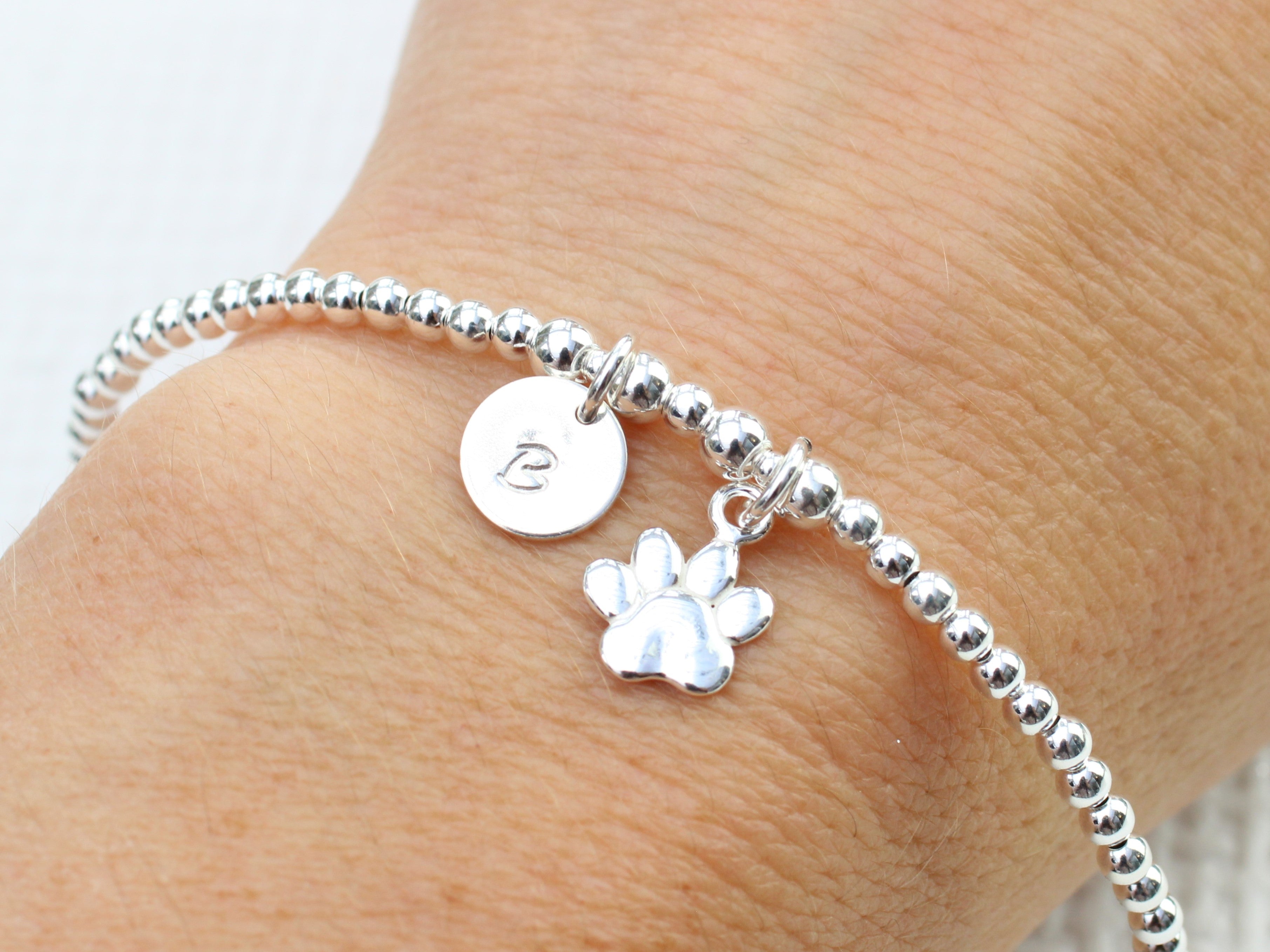 Dog memorial bracelet on sale uk