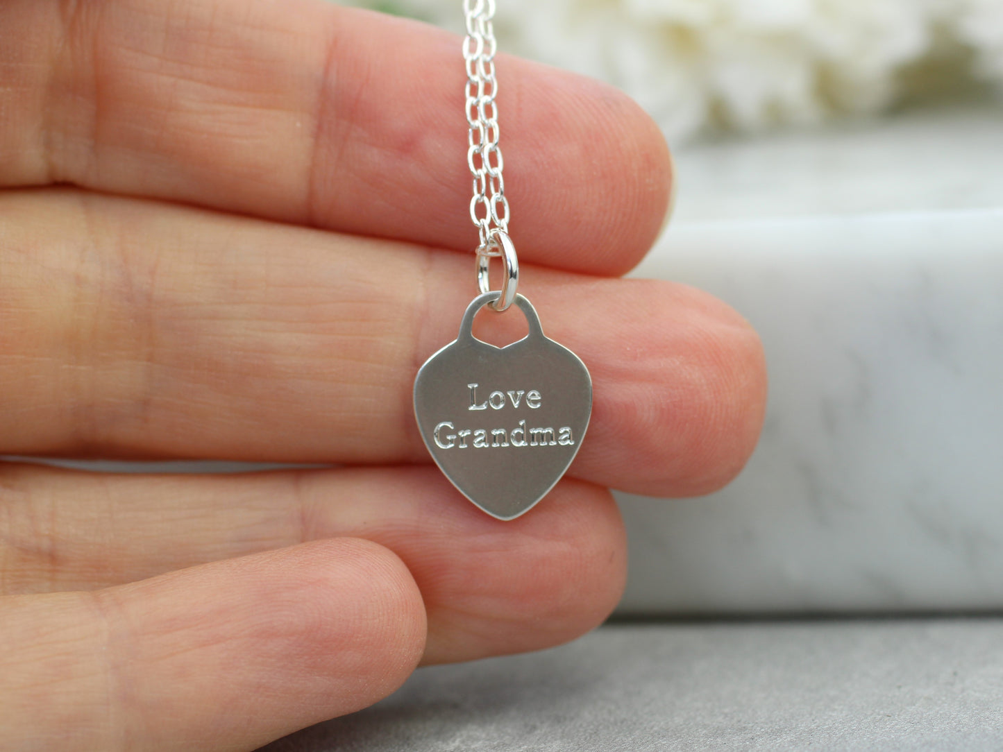 Personalised pendant necklace for Granddaughter.