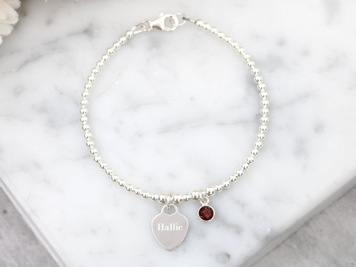 Birthstone bracelet for Granddaughter.