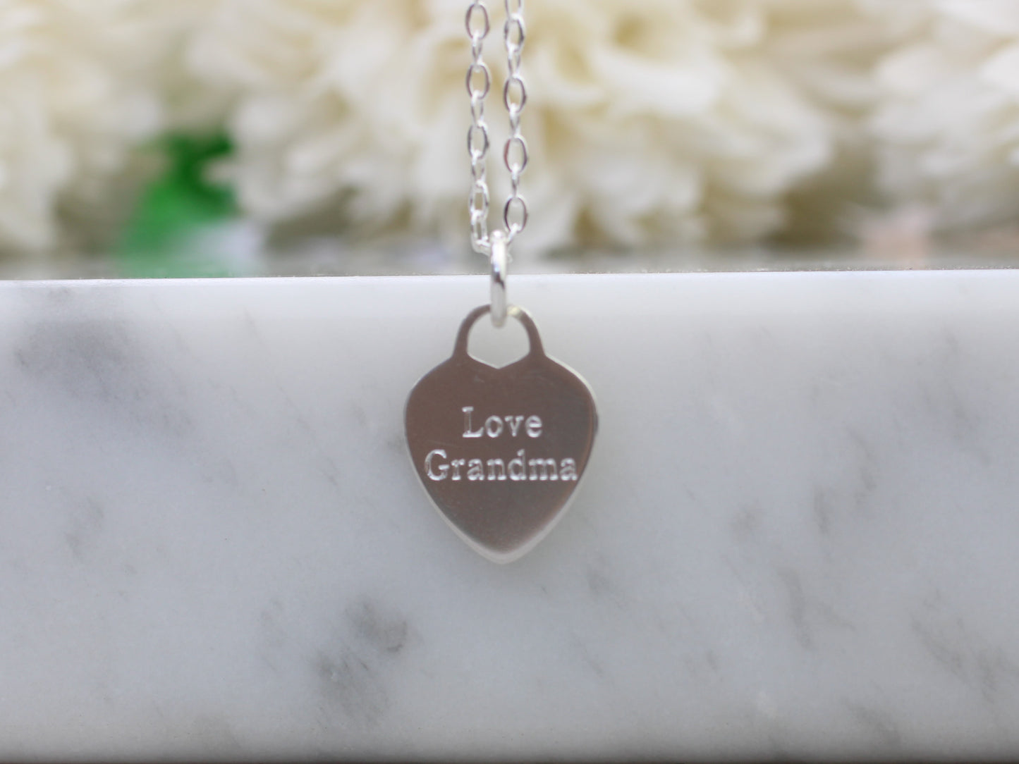 Personalised birthstone necklace for Granddaughter.