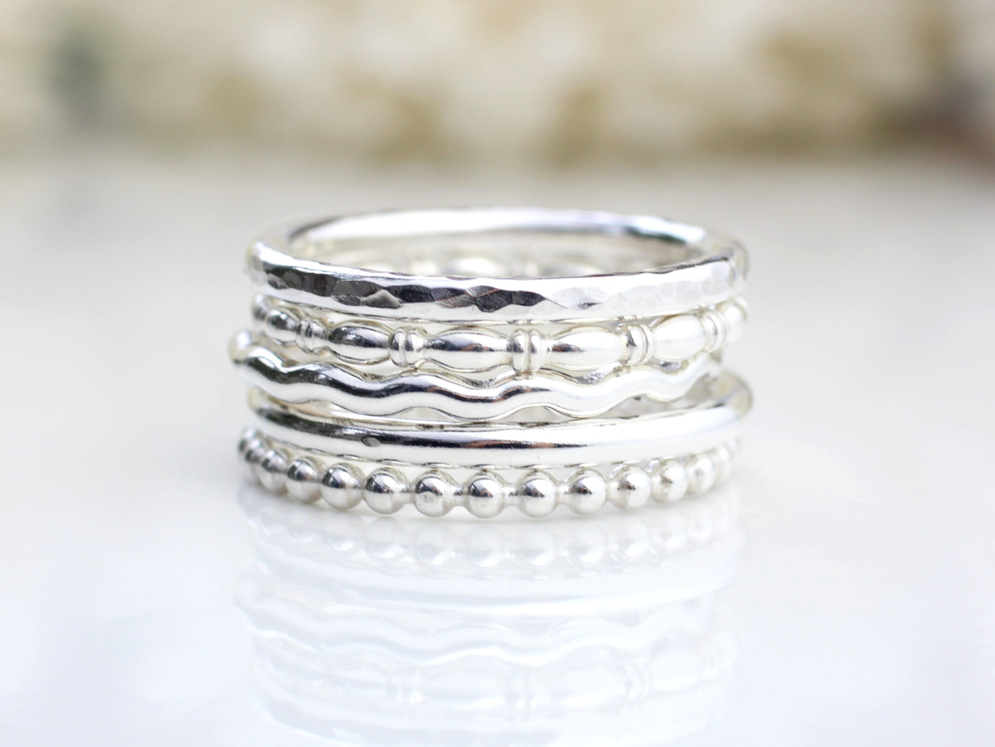 Stacking ring set. Size P UK. 7.5 USA. Ready to ship.