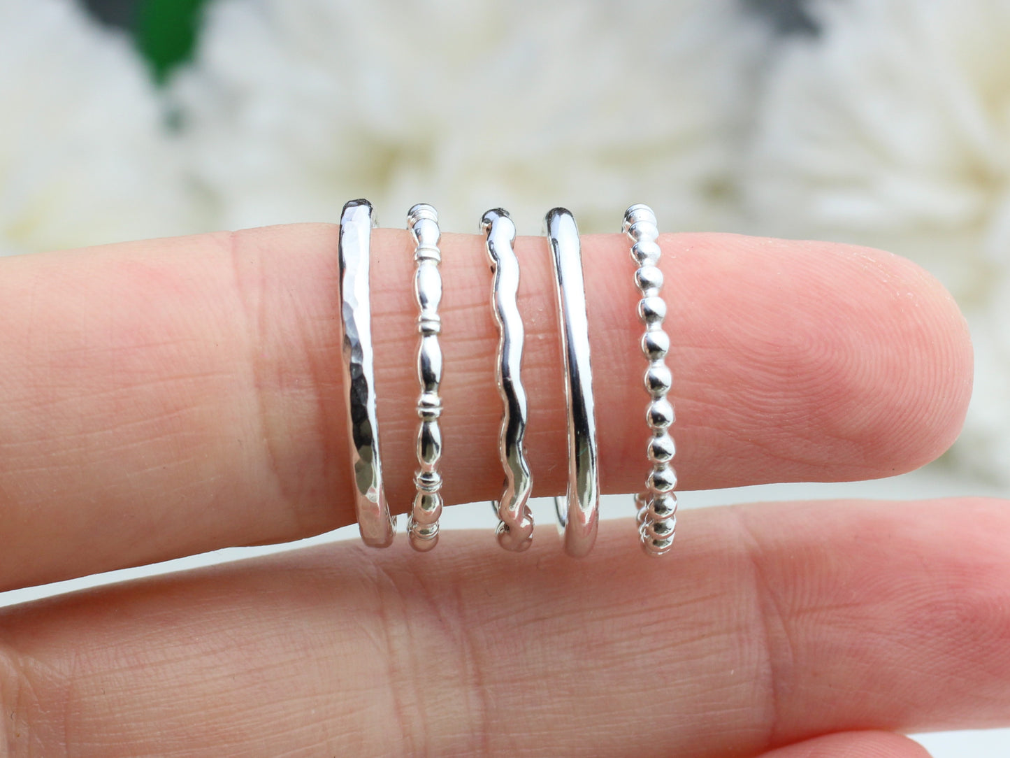 Stacking ring set. Size P UK. 7.5 USA. Ready to ship.