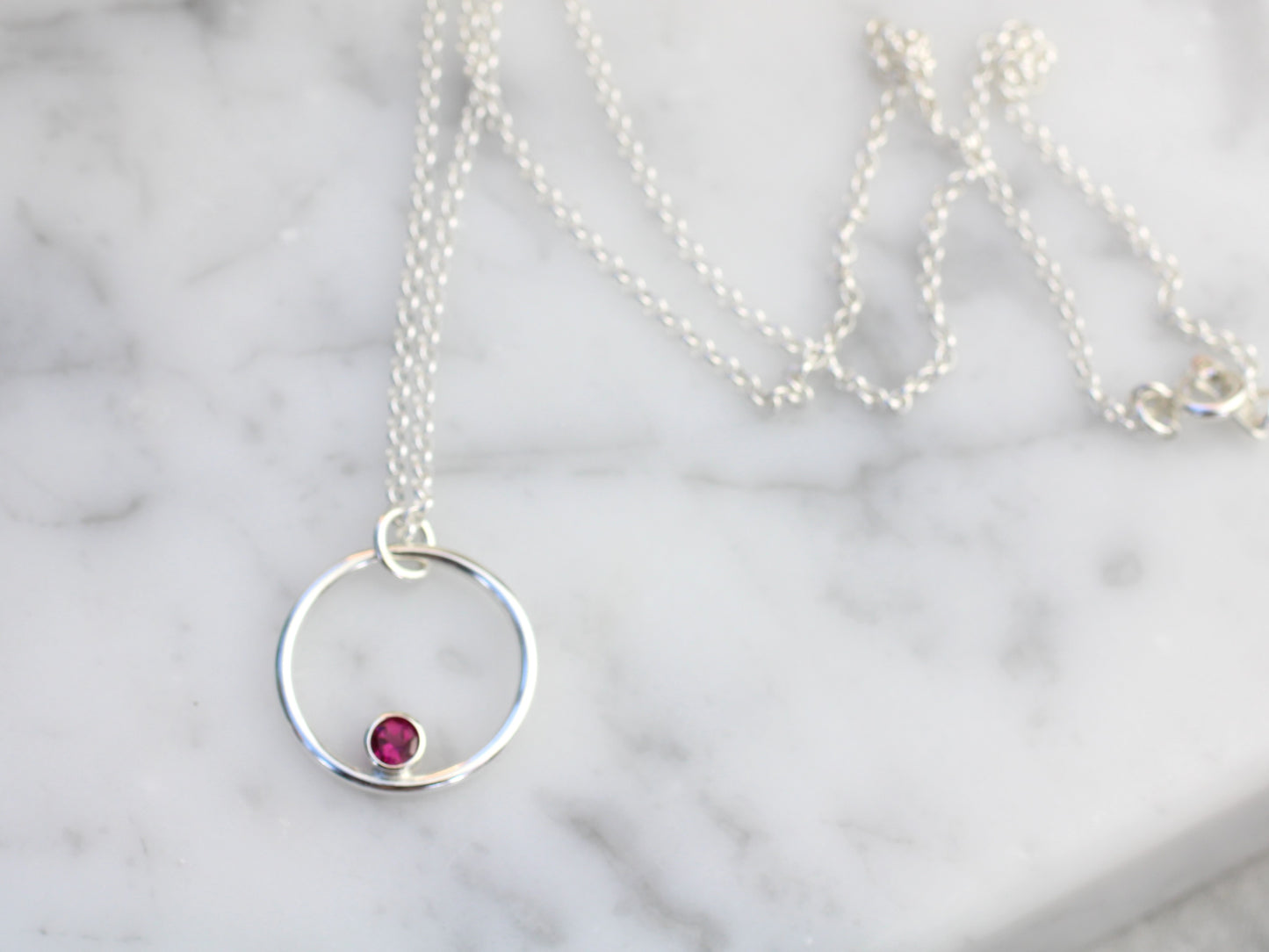 Forever birthstone pendant.