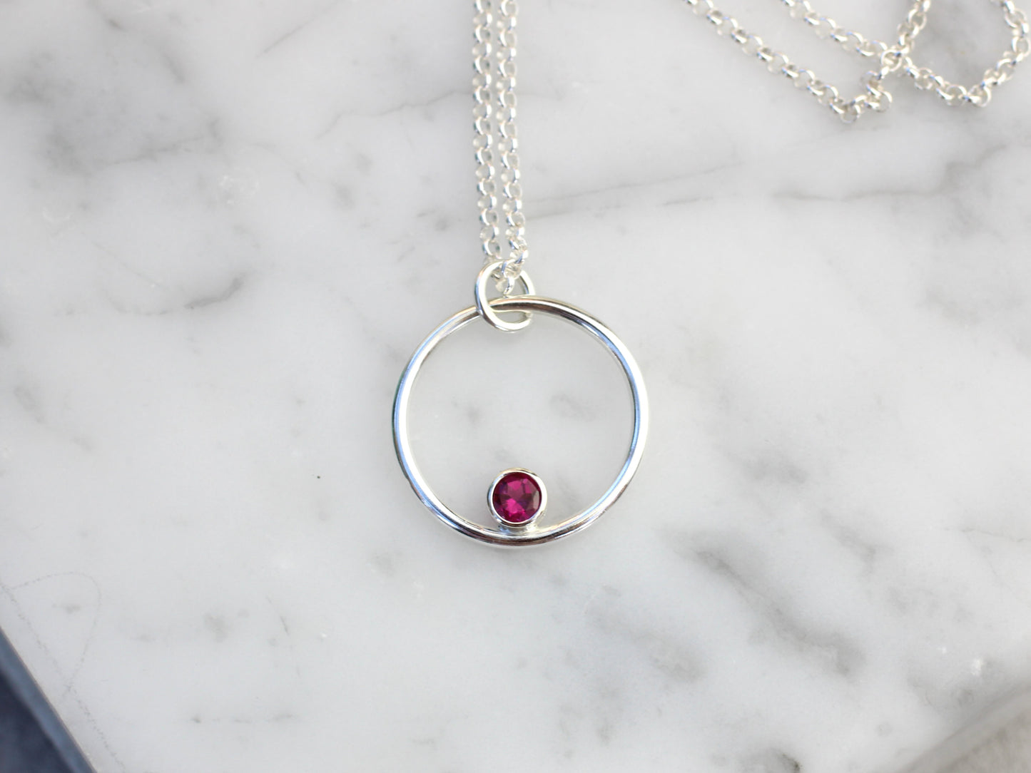 Forever birthstone pendant.