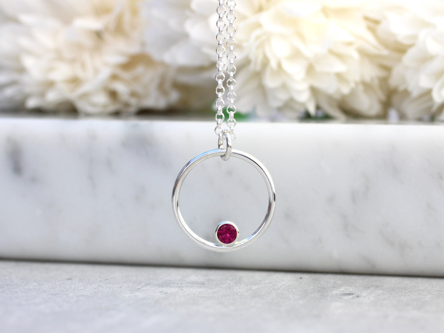 Forever birthstone pendant.