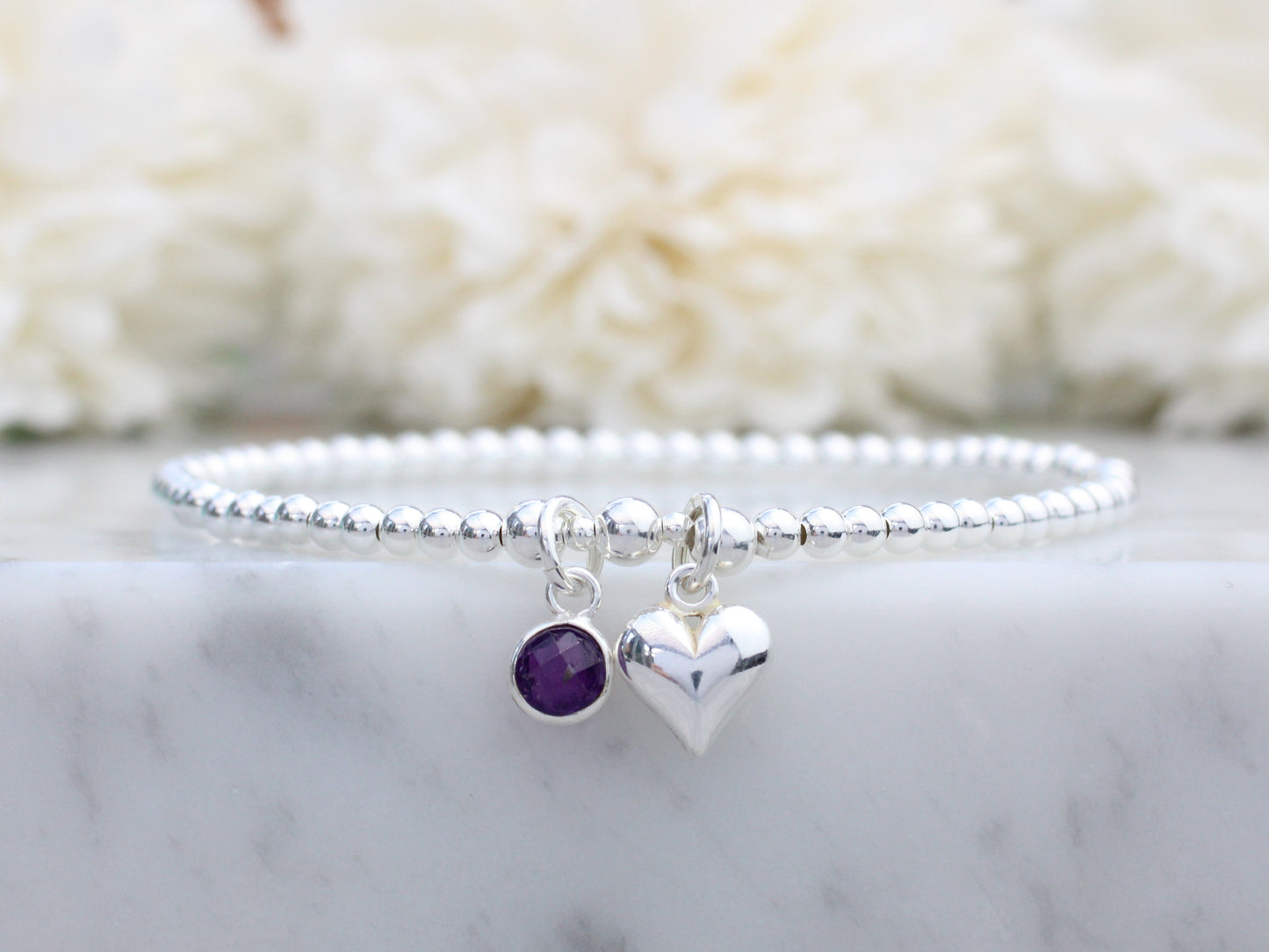 february birthstone bracelet