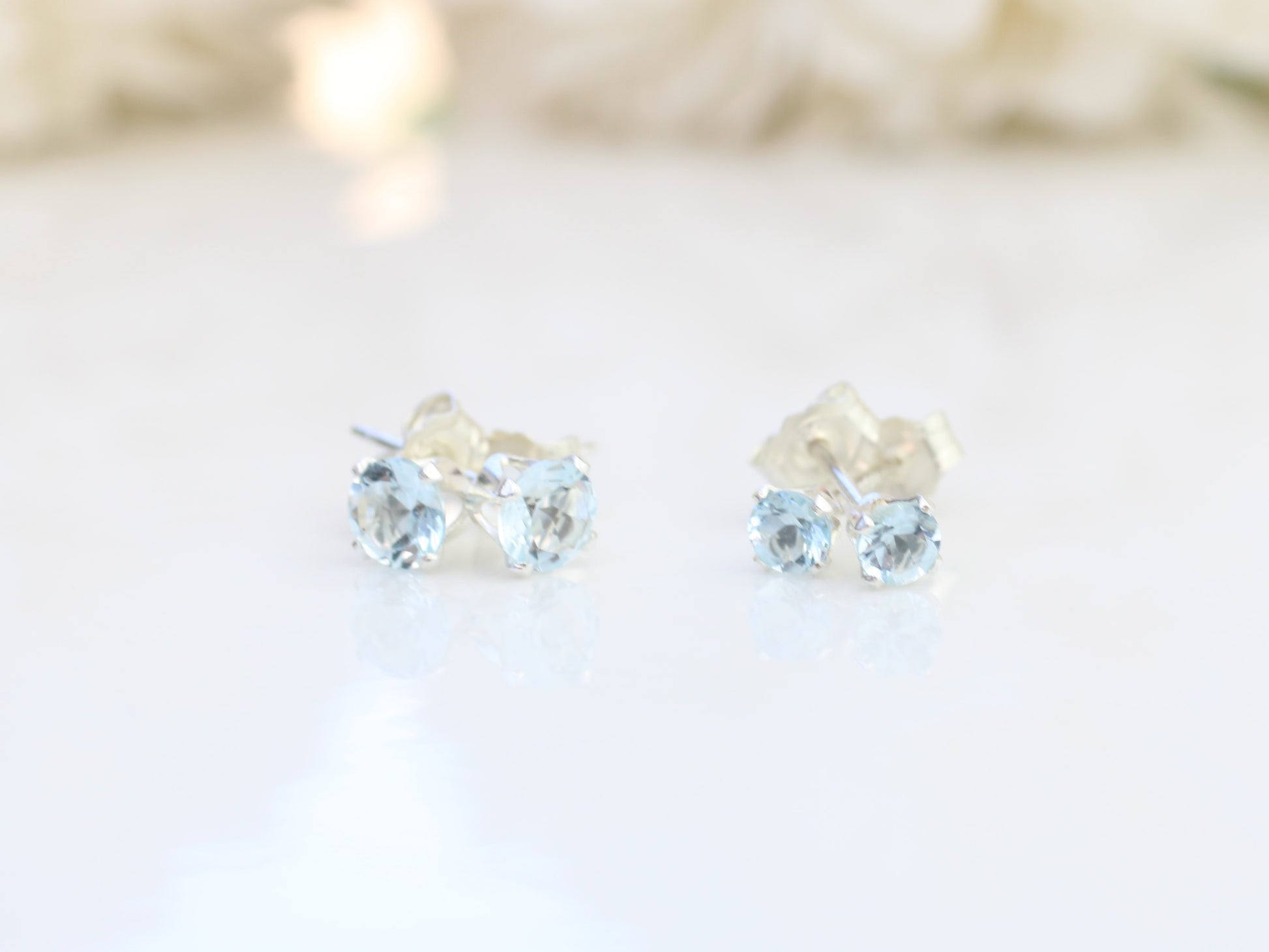 march birthstone earrings