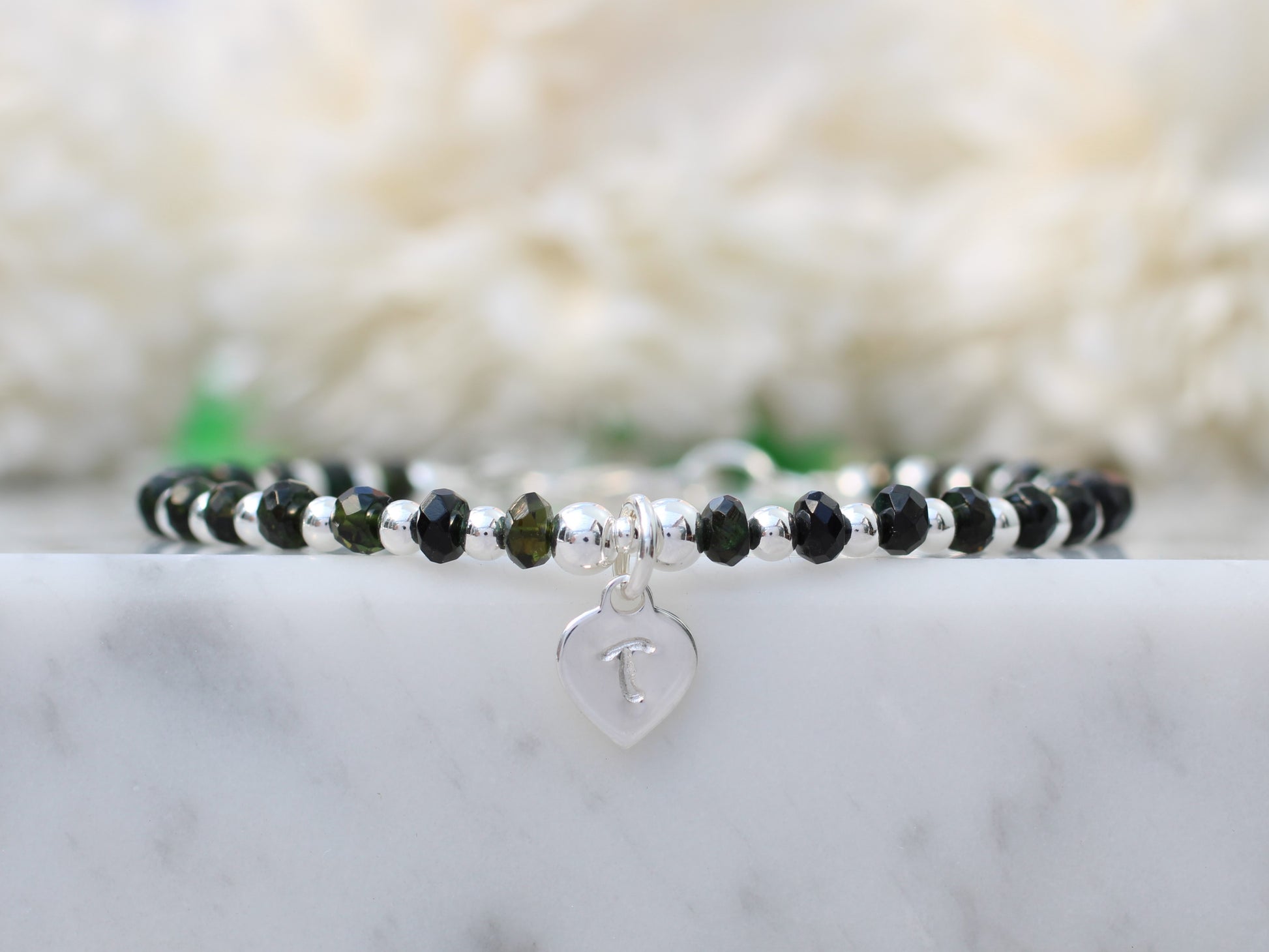 personalised black tourmaline bracelet