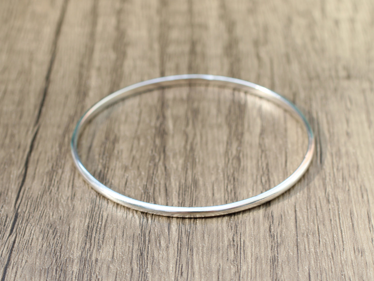 silver bangle
