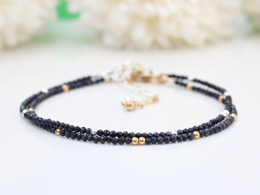 skinny sapphire bracelet