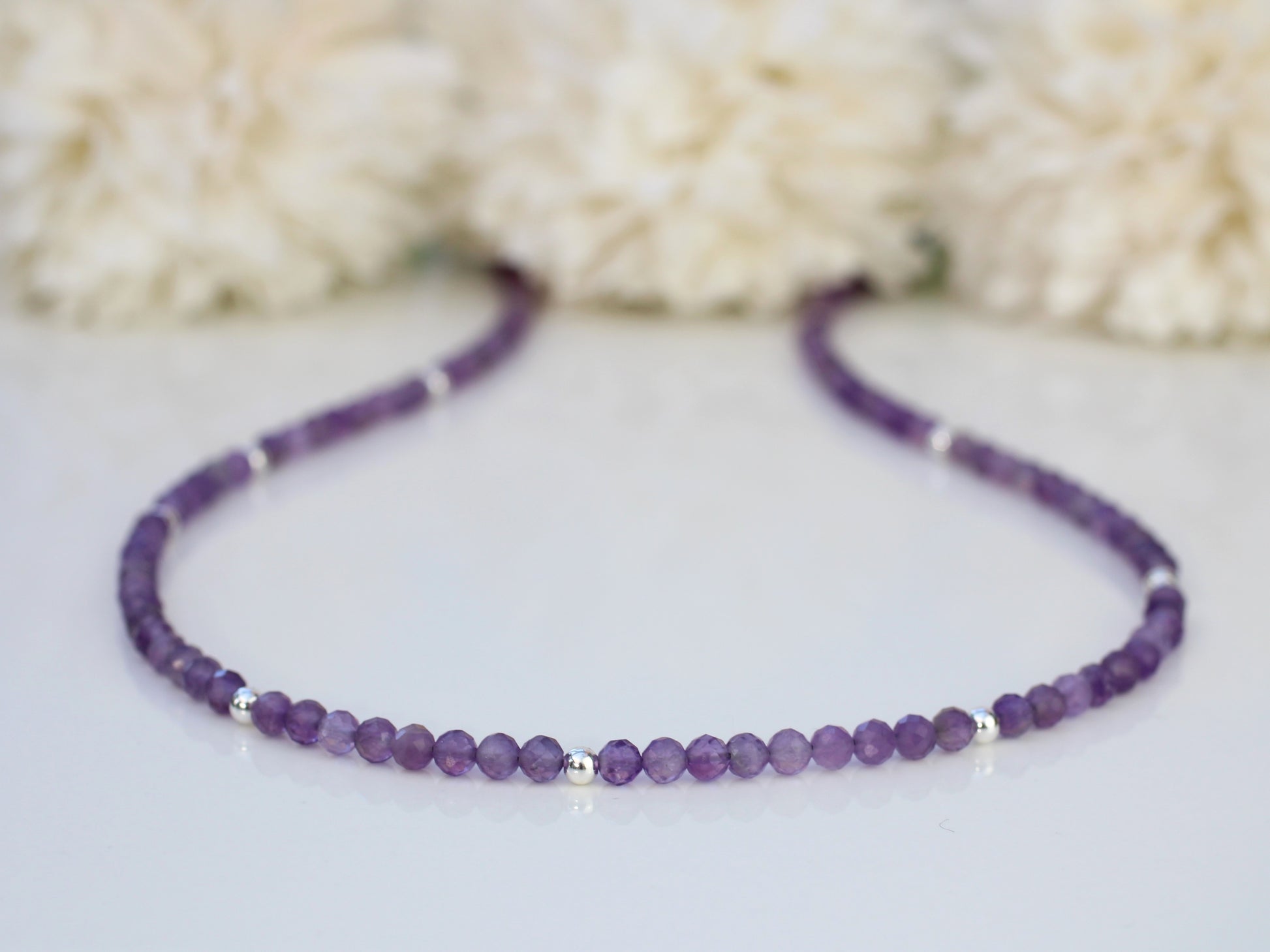 amethyst choker necklace