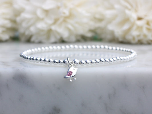 bird charm bracelet