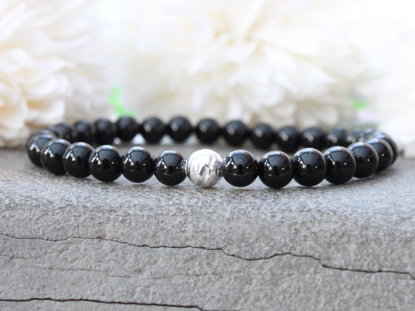 Black tourmaline healing bracelet.