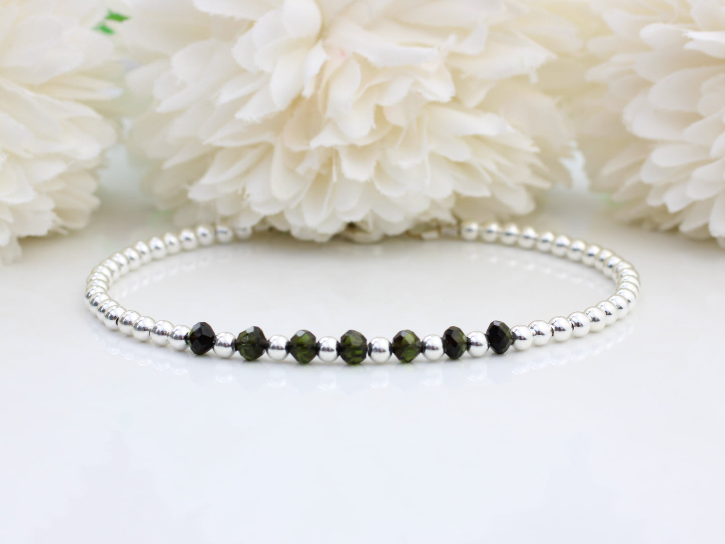 black tourmaline milestone bracelet