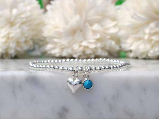 december birthstone charm bracelet