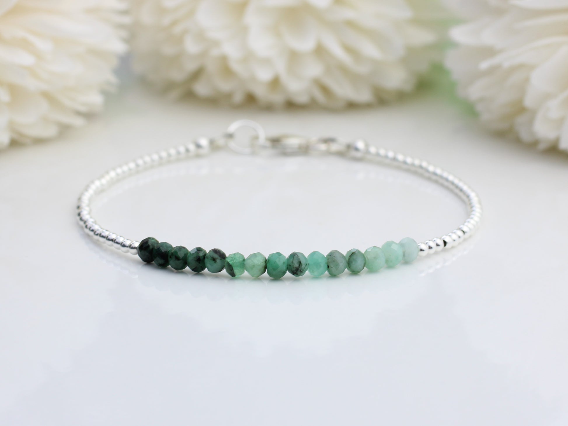 emerald gemstone bracelet