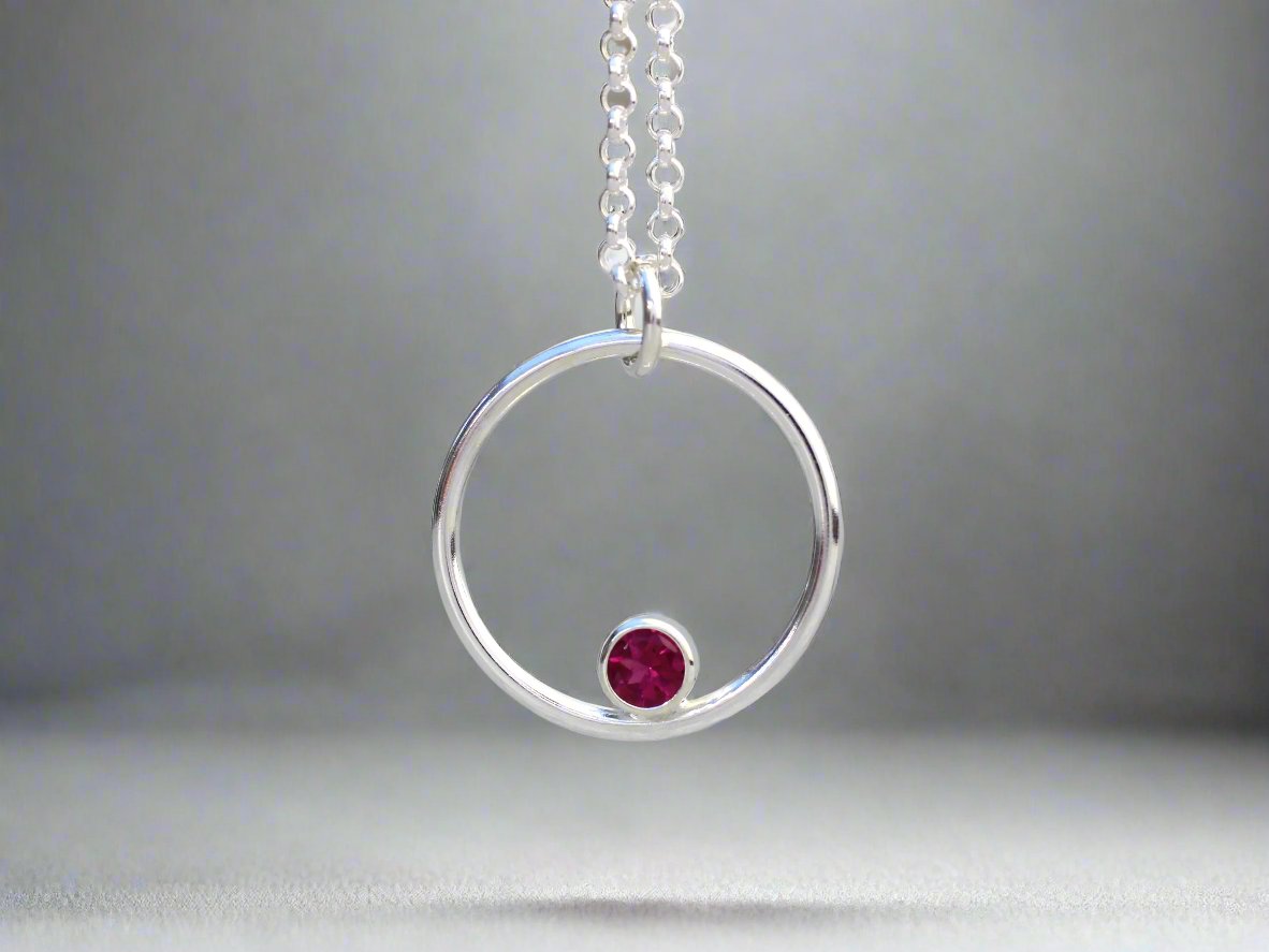 forever birthstone pendant