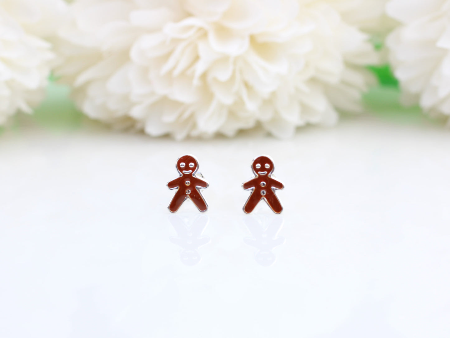 gingerbread man earrings