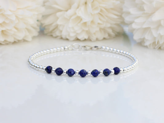 lapis lazuli milestone bracelet