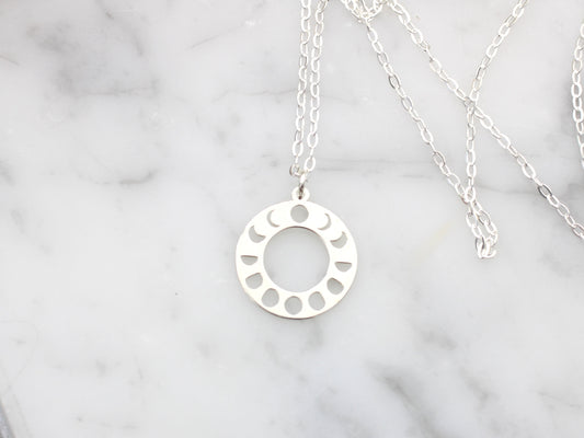 moon phase necklacec