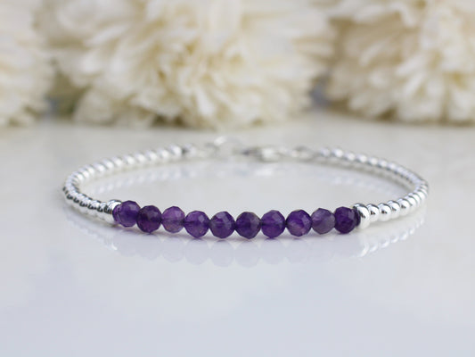 natural amethyst gemstone bracelet