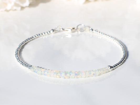 natural ethiopian opal bracelet