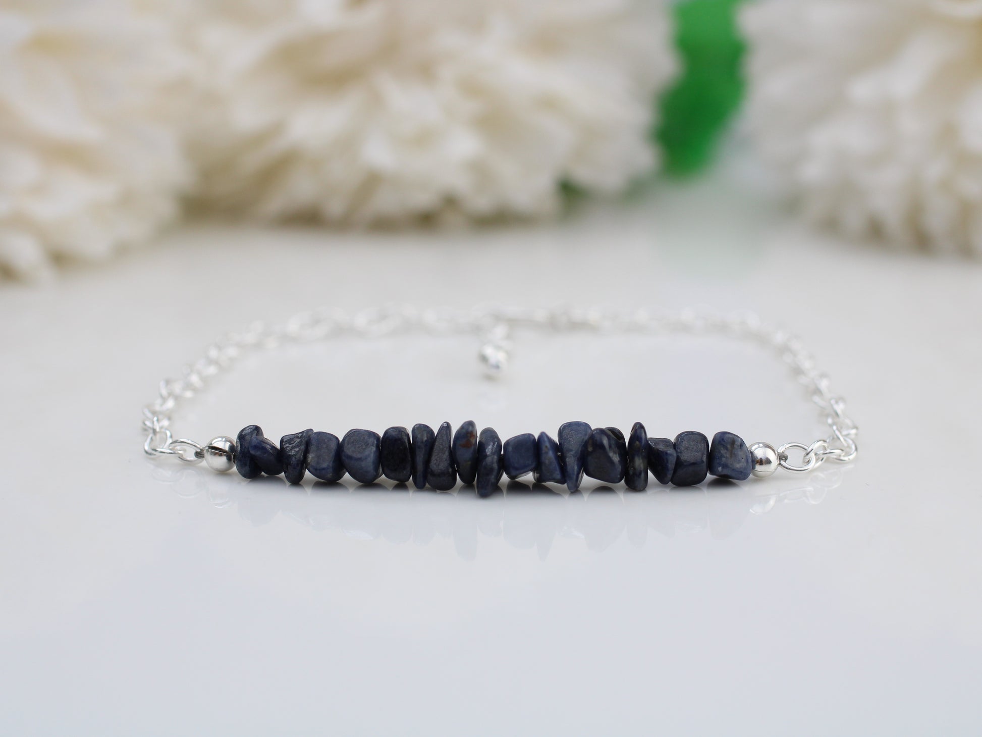 sapphire adjustable bracelet