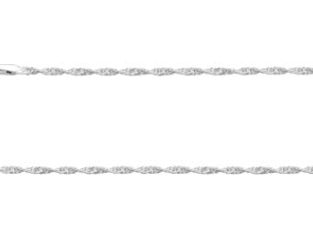 sterling silver twisted curb chain