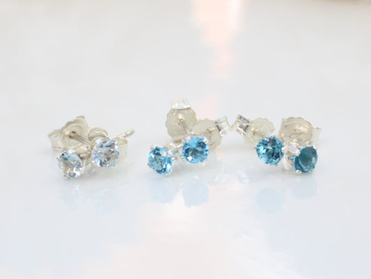 topaz stud earrings