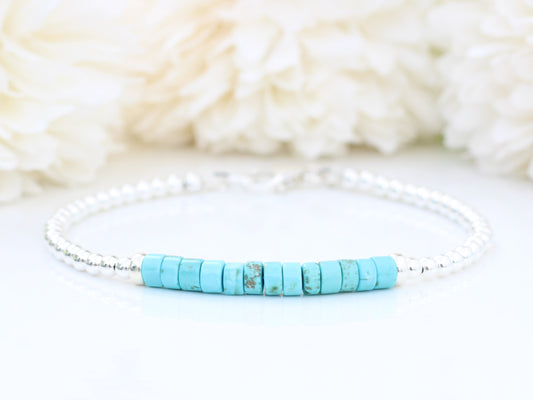 turquoise bracelet in silver