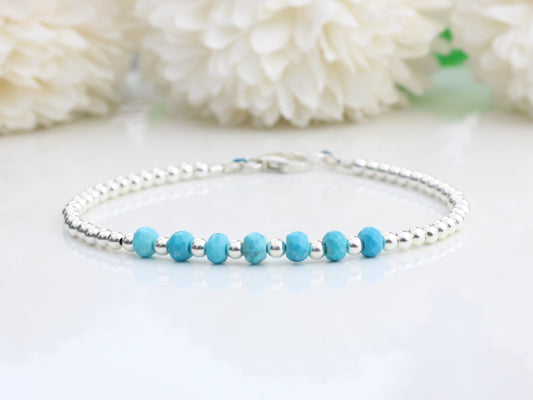 turquoise milestone bracelet