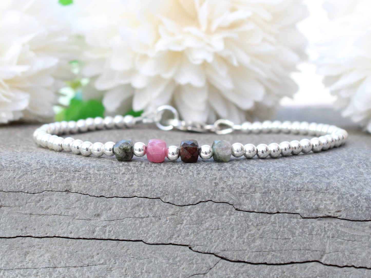 Tourmaline milestone bracelet.