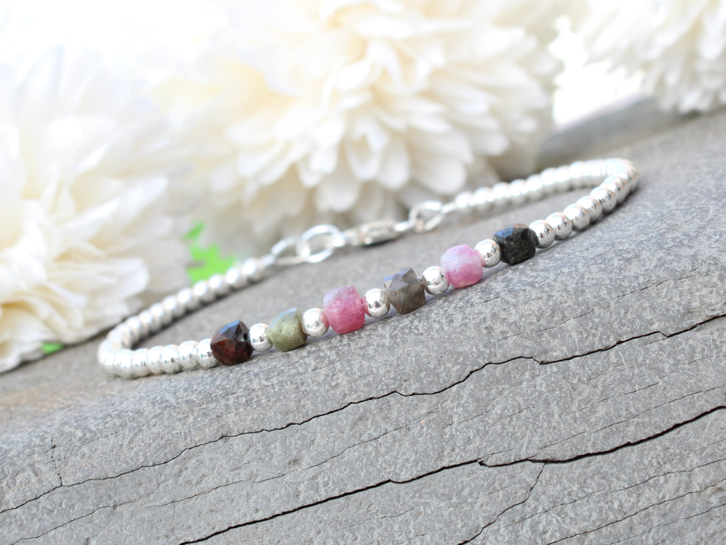 Tourmaline milestone bracelet.